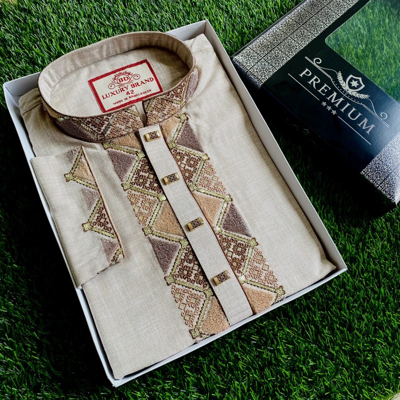 Chanel Embroidery Premium Panjabi - 01